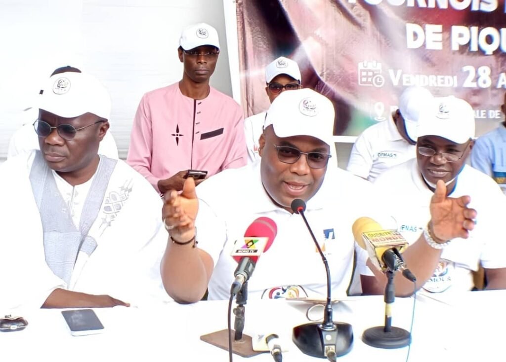 Charlemagne Yankoty lancement 2e tournoi jeu pique Amour Partage Porto-Novo Ouando