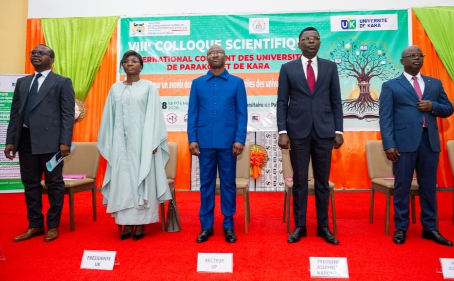 Colloque Parakou Kara Houzou-Mouzou Djogbenou presidente UK recteur UP presidium