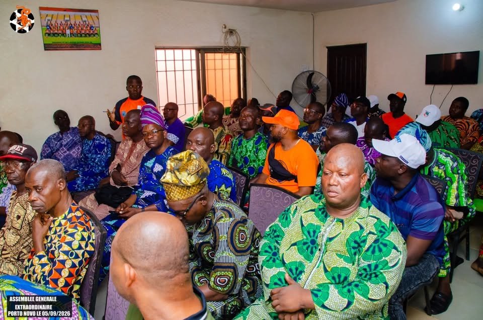 Dragons FC Oueme supporters assemblee generale Porto-Novo 5 septembre 2026
