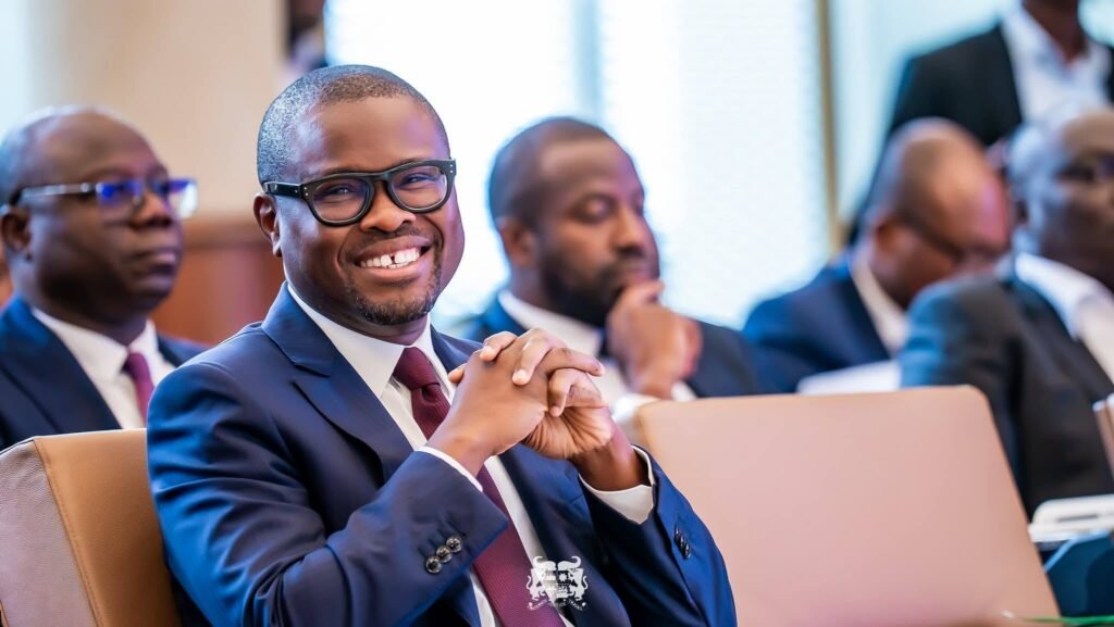 Romuald Wadagni sourire poles developpement territorial Marina