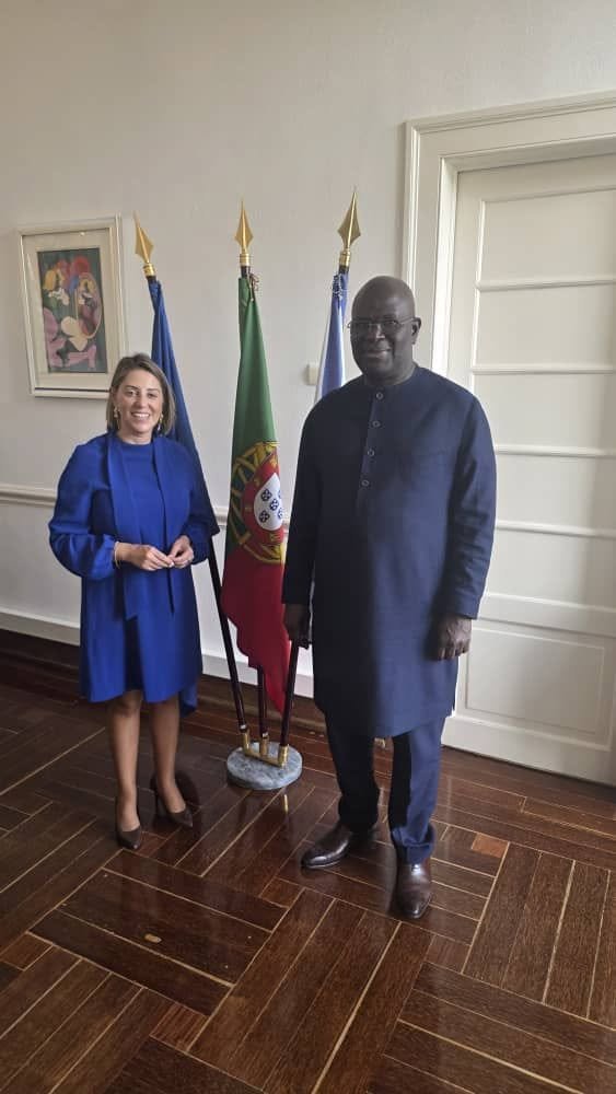 Amadou Diagne et le Secrétaire d'État à la coopération du Portugal