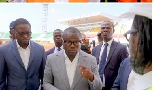 le président Wadagni au stade de l'amitié